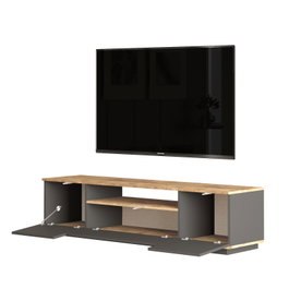 Hanah Home FR17-AA Conjunto de Muebles de Salón Pino Atlántico y Antracita